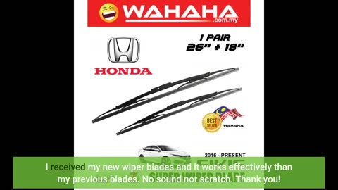 User Review: Wiper Blades Set for 2010 Honda Accord Driver/Pass Trico Steel Wipers Set of 2 Bun...