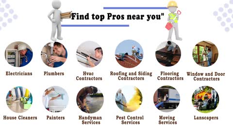 Find the best Plumbers, Electricians, Roofers, Hvac, Flooring and more