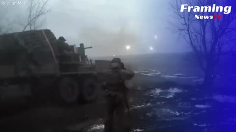 Tentara Rusia Menembakkan Peluncur Roket Besar ke Pasukan Ukraina