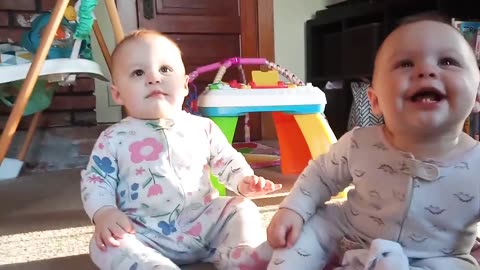 Funniest Cute Twins Playing Happy - Baby Twins Videos