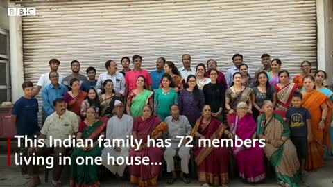 What is it like to live in a family of 72 people? - BBC News