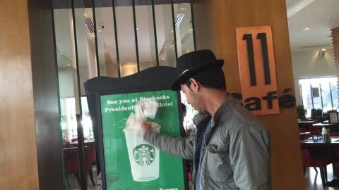 Magic Tricks At Starbucks