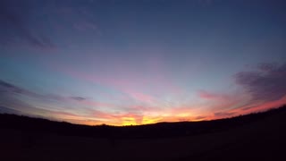 Colorful Sun Rise 11 24 21 45f time lapse