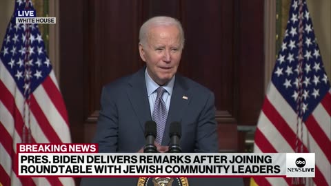 Biden delivers remarks after roundtable with Jewish community leaders