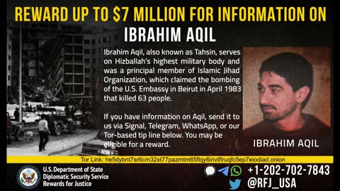 Ibrahim Aqil NEAR EAST (NORTH AFRICA AND THE MIDDLE EAST) REWARD Up to $7 million