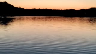 Beautiful sunset on a lake