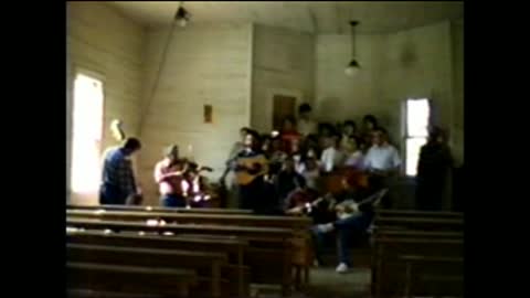 Hoopers Creek singing in old church
