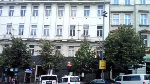 Wenceslas Square (Václavské náměstí) in Prague, Czech Republic