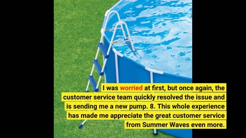 See Remarks: Summer Waves Active 18 Foot Metal Frame Outdoor Backyard Above Ground Swimming Poo...