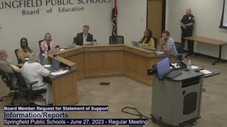 Springfield School Board member makes powerful speech regarding affirming the LGBTQ+ community