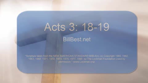 Acts 3: 18 - 19 narrated