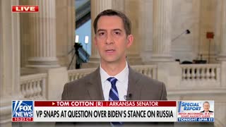 Sen. Tom Cotton says Putin is "doing what he's doing" because Biden "is weak and impotent."