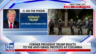🚨 BREAKING: PDJT reacts to the ongoing protests in NY as arrests are made at Columbia