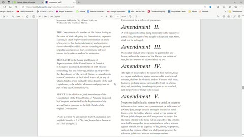 The preamble and first three amendments