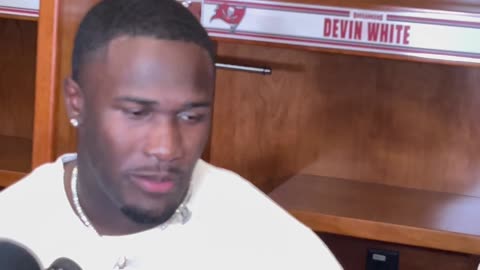 Bucs LB Devin White credits the Falcons.