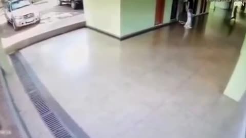 Brazilian Pedophile dragging a suitcase stuffed with a 12 year old girl he had just kidnapped