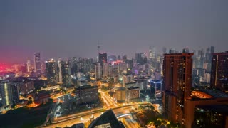 "Kuala Lumpur Skyline Timelapse - A Glimpse of Urban Majesty"