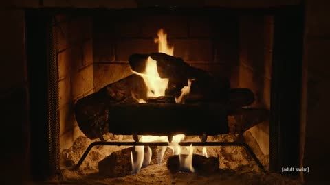 Fireplace Yule Log | adult swim