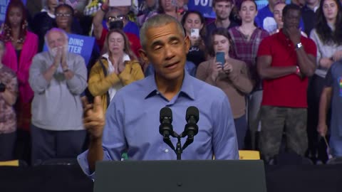 ‘The stakes are high’: Former President Obama addresses crowd in Pennsylvania