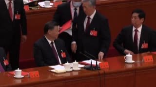 RUTHLESS PRESIDENT XI ESCORTED CCP GUY OUT