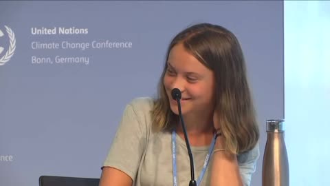 Greta Thunberg giggles at the thought of alien technology being covered up by the United States