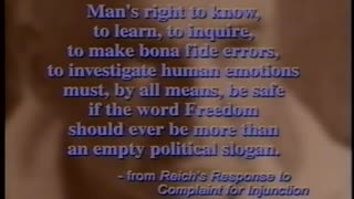 Wilhelm Reich : Mans Right to Know