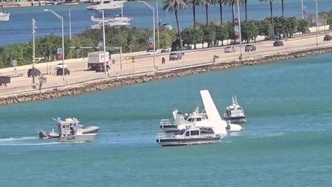 Seaplane Crashes Near the Port of Miami