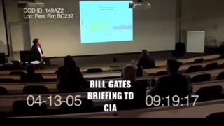 Bill Gates vaccine Briefing to CIA part 1