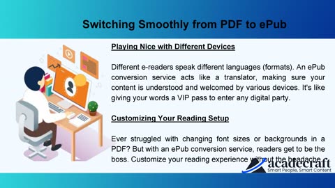 Pdf to epub conversion services