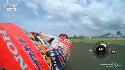 Marc Marquez' MotoGP™ Warm Up Crash