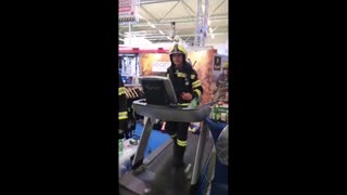 Firemans World Record For Walking 12 Hours In Full Gear