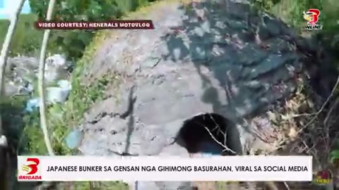 Japanese bunker sa Gensan nga gihimong basurahan, viral sa social media.