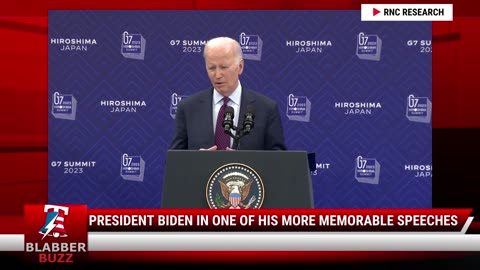 President Biden In One Of His More Memorable Speeches