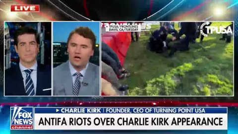 Charlie Kirk on being smeared, and Antifa rioting at one of his events