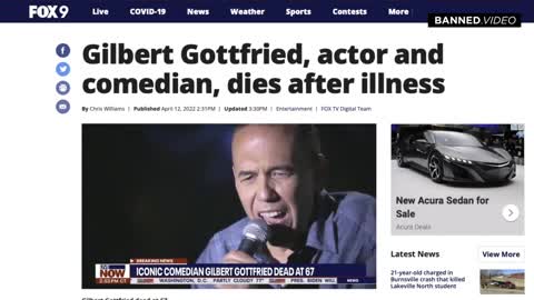 Comedian Gilbert Gottfried Dies Five Months. Fully Vaxxed And Boosted