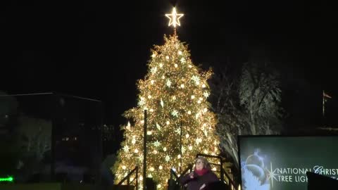 President Joe Biden lights the National Christmas Tree to kick off holiday season