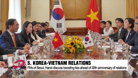 FMs of S. Korea, Vietnam discuss strengthening ties ahead of 30th anniversary of...
