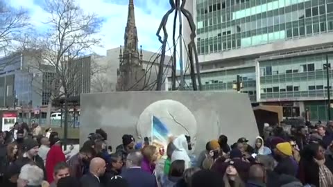 Harriet Tubman monument replaces Christopher Columbus statue in NJ