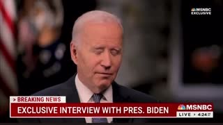 Biden falls asleep during TV interview