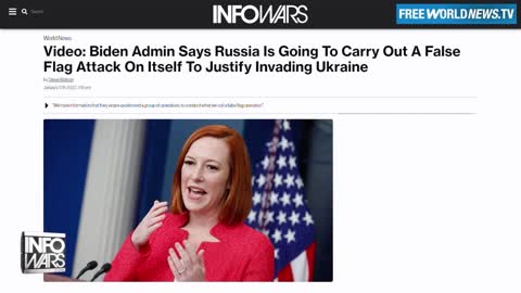 Biden Admin Says Russia Is Going To Carry Out A False Flag Attack