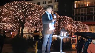 KARSTEN HILSE, MdB, AfD - BAUTZEN, Kornmarkt, 09 01 2023, 101. MAHNWACHE - Bürgermikrofon