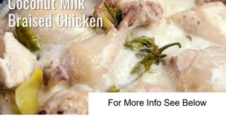 Simple Keto Chicken Breast Recipes 😃 Coconut Milk braised Chicken: Short 1 minute summary! 😃 #shorts