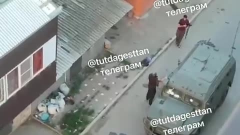 A video has been published of the alleged liquidation of a militant in Makhachkala.