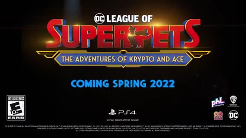 DC League of Super-Pets The Adventures of Krypto and Ace - Announce Trailer PS4