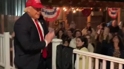 Trump surprises party in Long Island last Sat??