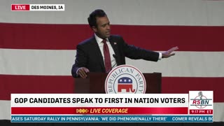 FULL SPEECH: Pres. Candidate Vivek Ramaswamy in Des Moines, IA - 7/28/23