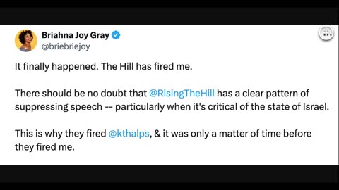 ***Briahna Joy Gray Fired from The Hill After Controversial Interview***