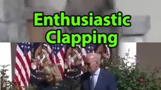 Joe Biden Gets Lost on Stage! Jill Claps Enthusiastically