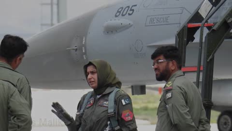 Female Pilot of F-16 Fighter Jet from Pakistan