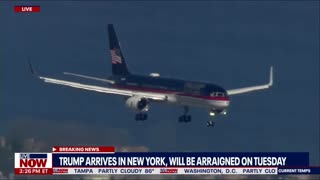 President Trump lands in New York